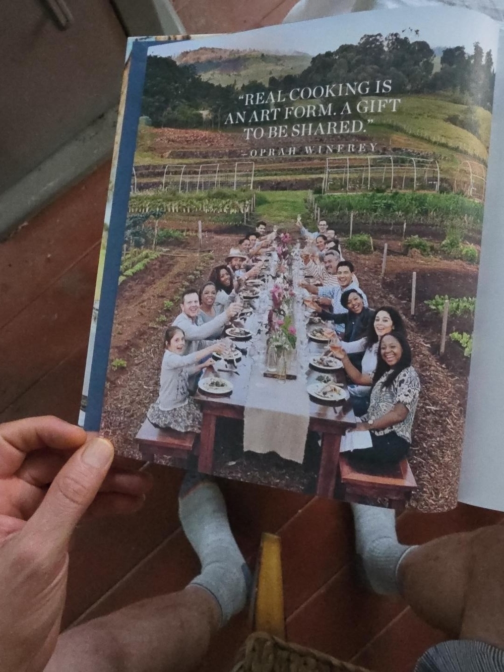 Food Health and Happiness Cookbook - White and Blue Cover by - Picture 2 of 12